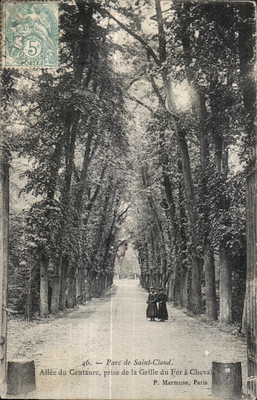 CPA Part Saint Cloud Allee Of the Centaur Taken Of the Grid of Iron has Chevall