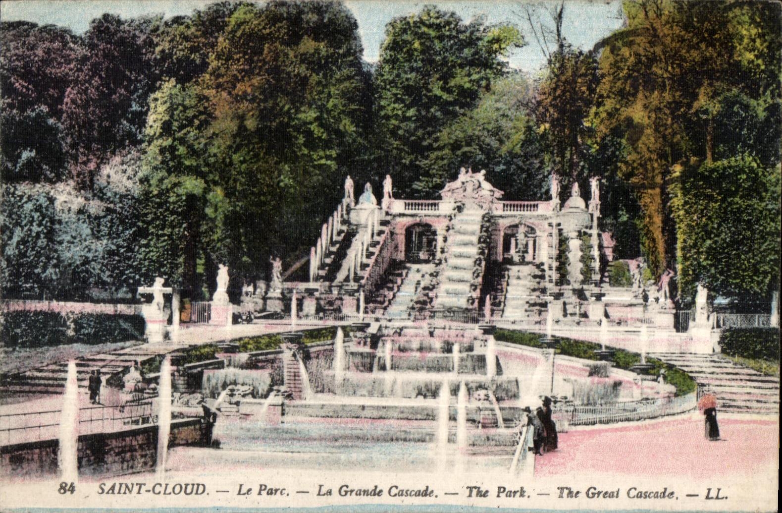 CPA Saint Cloud Le Parc Le Grande Cascade 