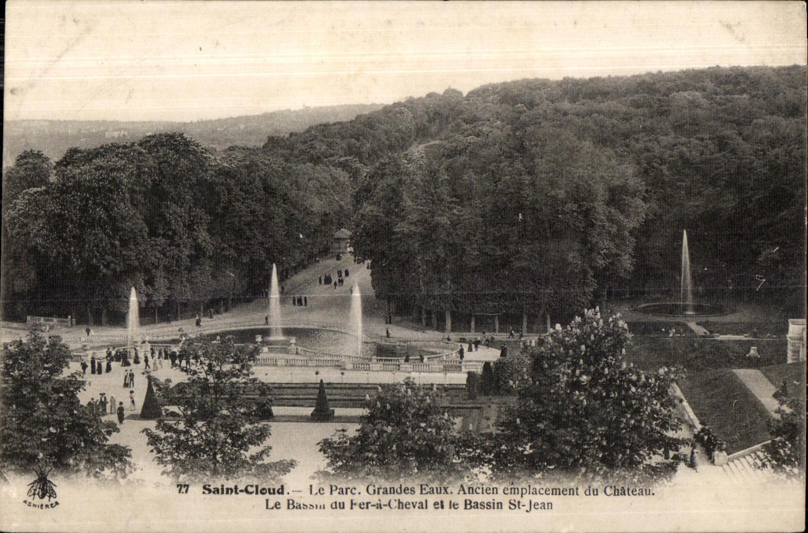 CPA Saint Cloud Le Parc Grandes Eaux Ancien emplacement du Chateau