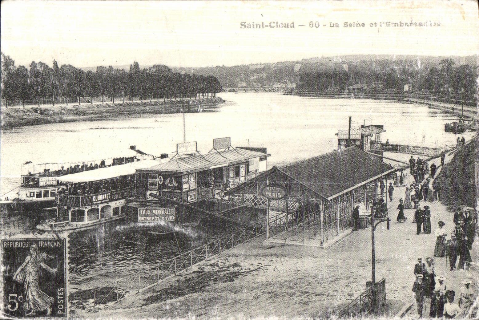 REPRO Saint Cloud Seine et l Embarcadere