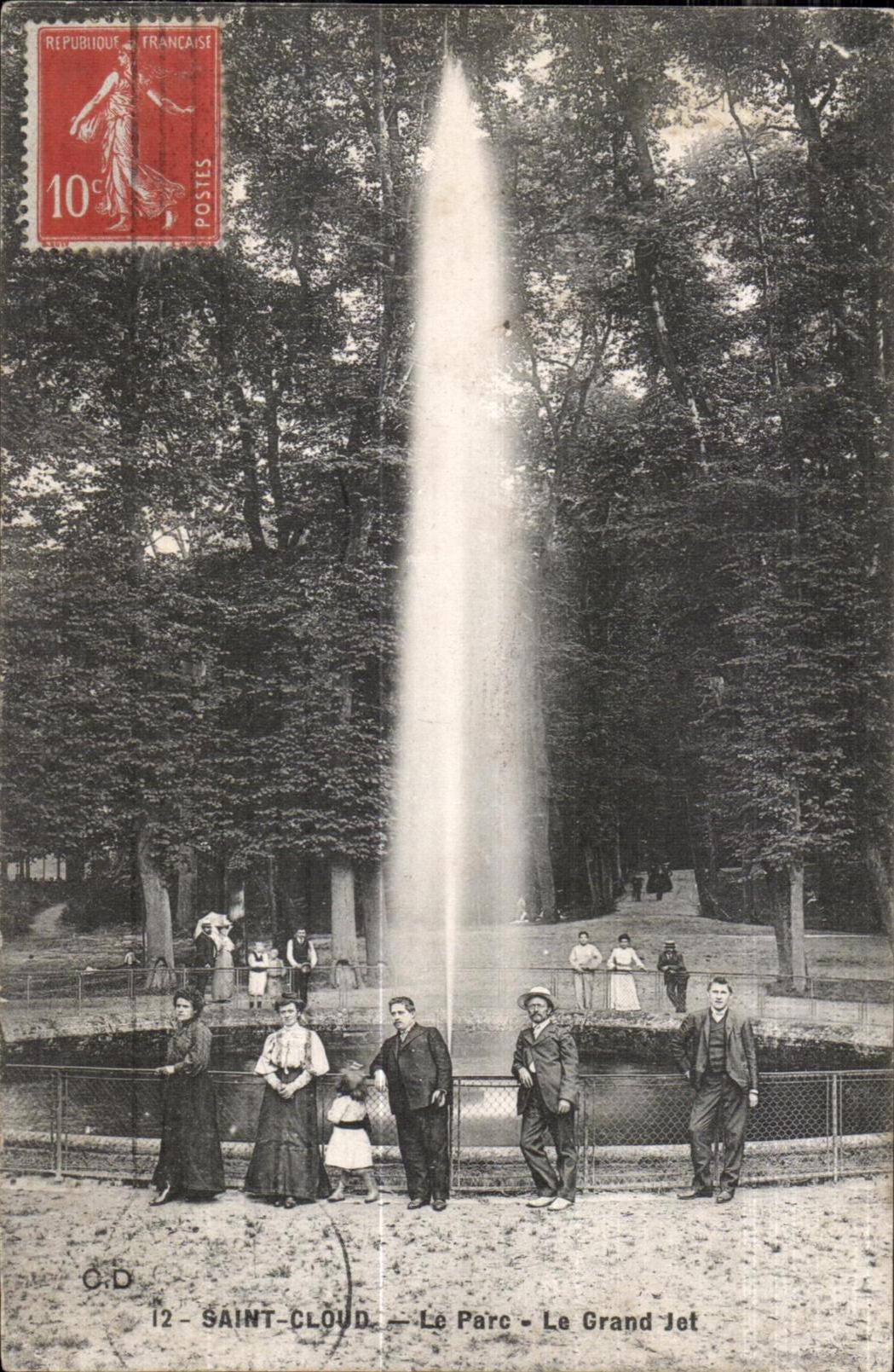 CPA Saint Cloud Le Parc Le Grand Jet