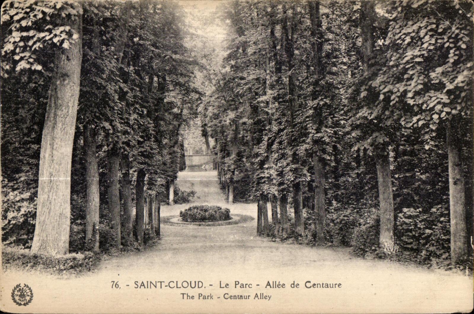 CPA Saint Cloud the Park Allee of Centaur