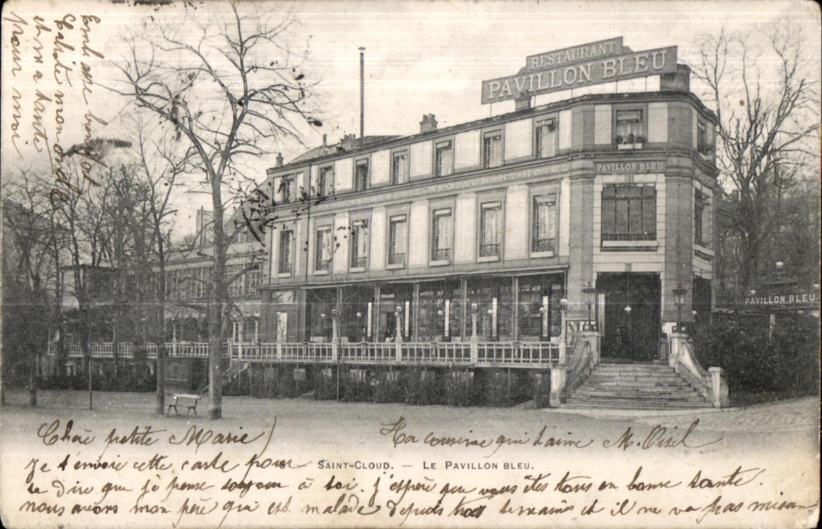CPA Saint Cloud Le Pavilllon bleu