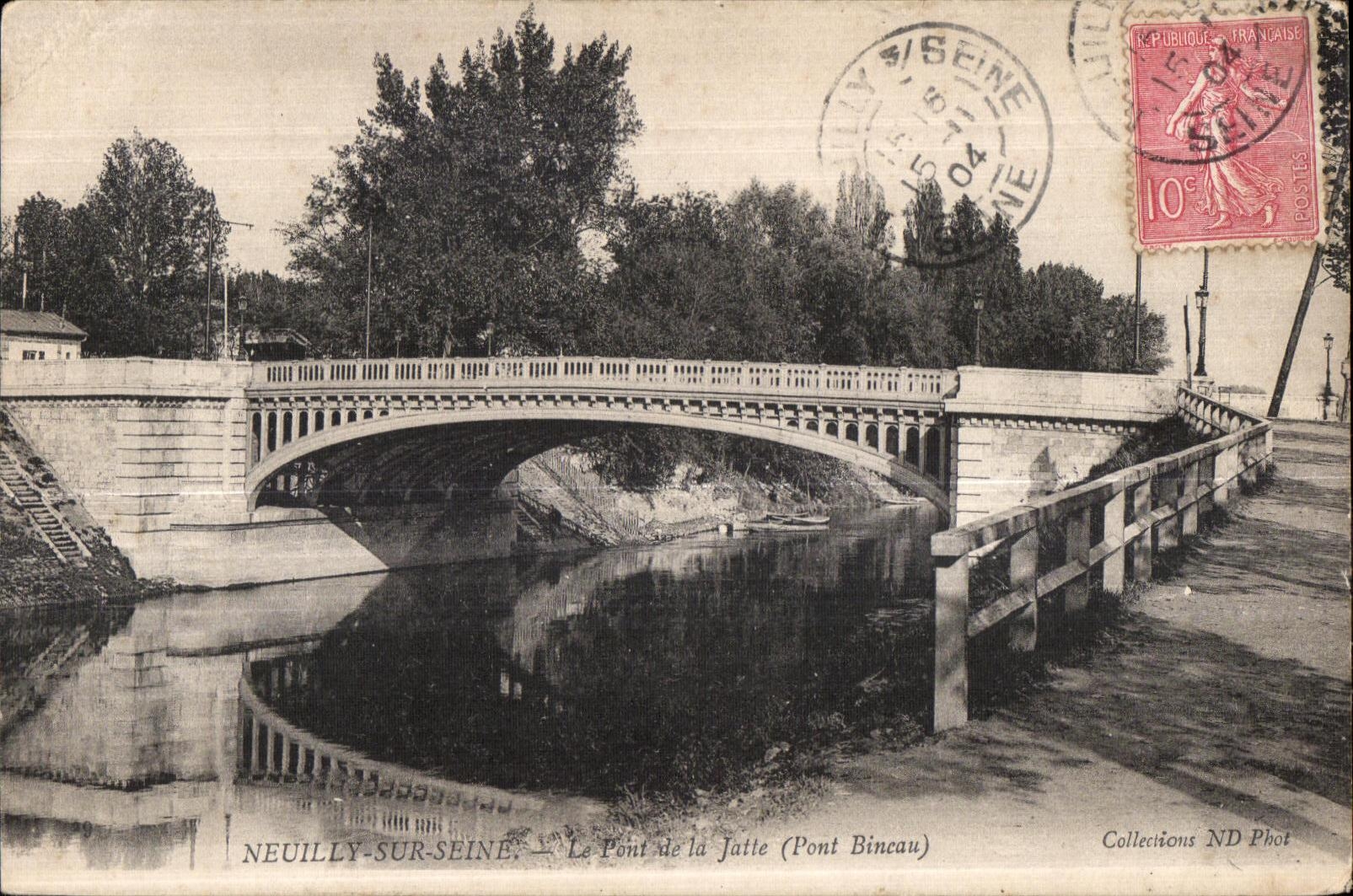 CPA Neuilly sur Seine the point of Jatle