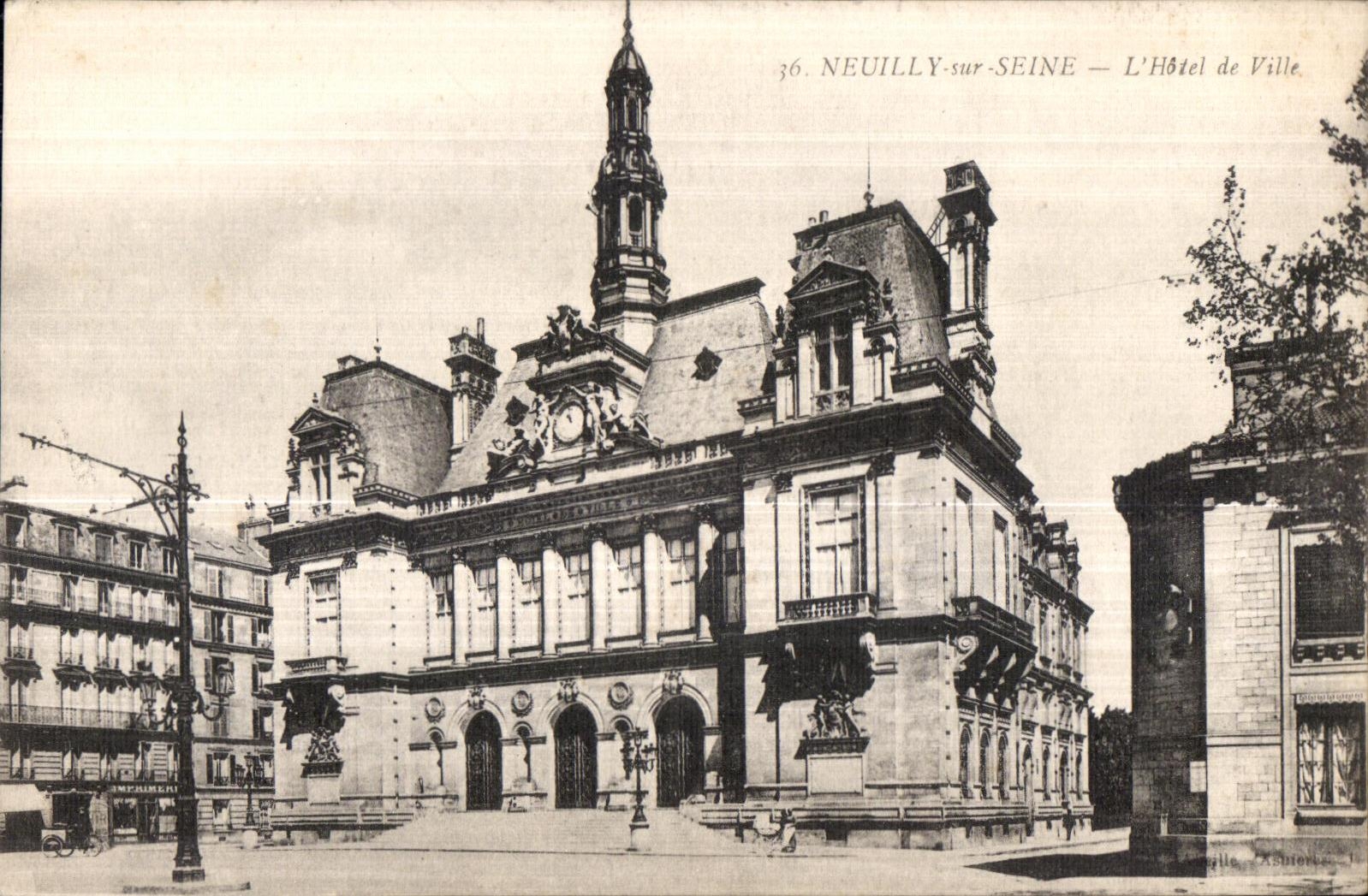 CPA Neuilly Sur Seine L Hotel de Ville