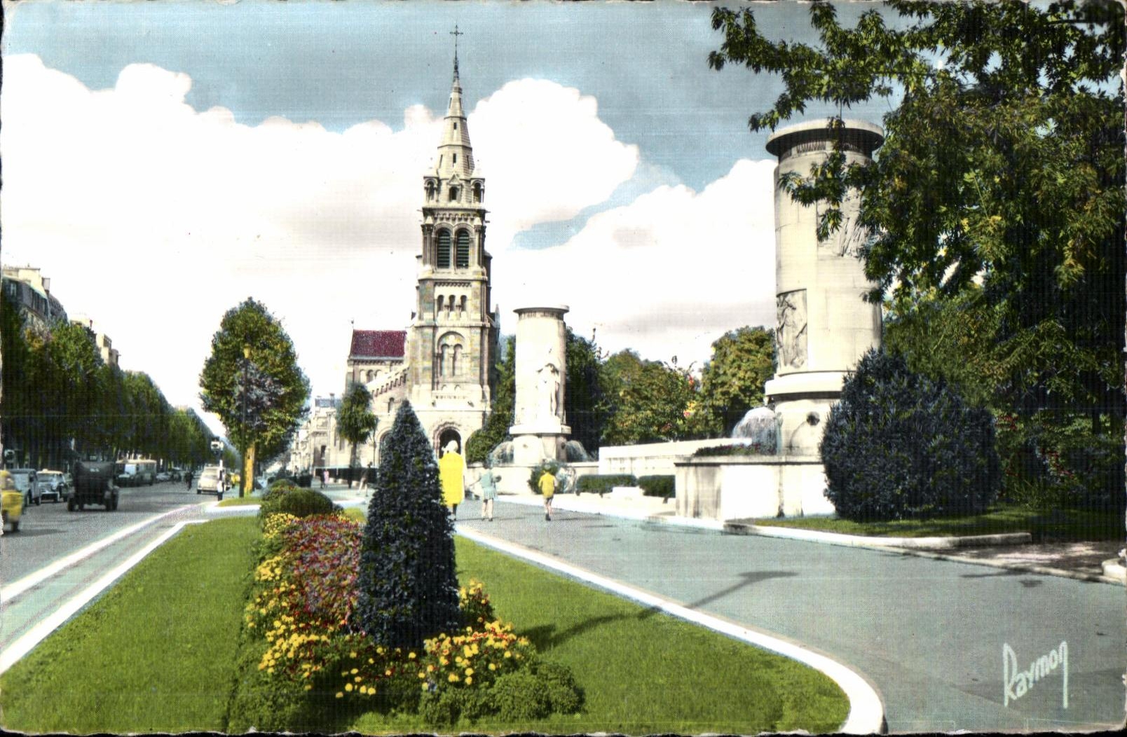 CPSM Neuilly sur Seine Church Places Churchill