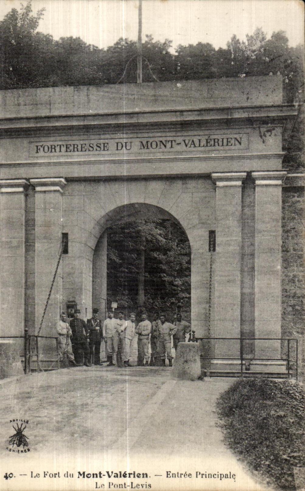 CPA Fort du Mont Valerien Entered principal the Bridge Levis Militaria