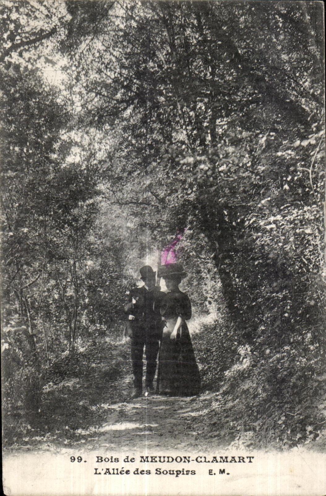 Madera de CPA de Meudon Clamart Allee de los suspiros E M