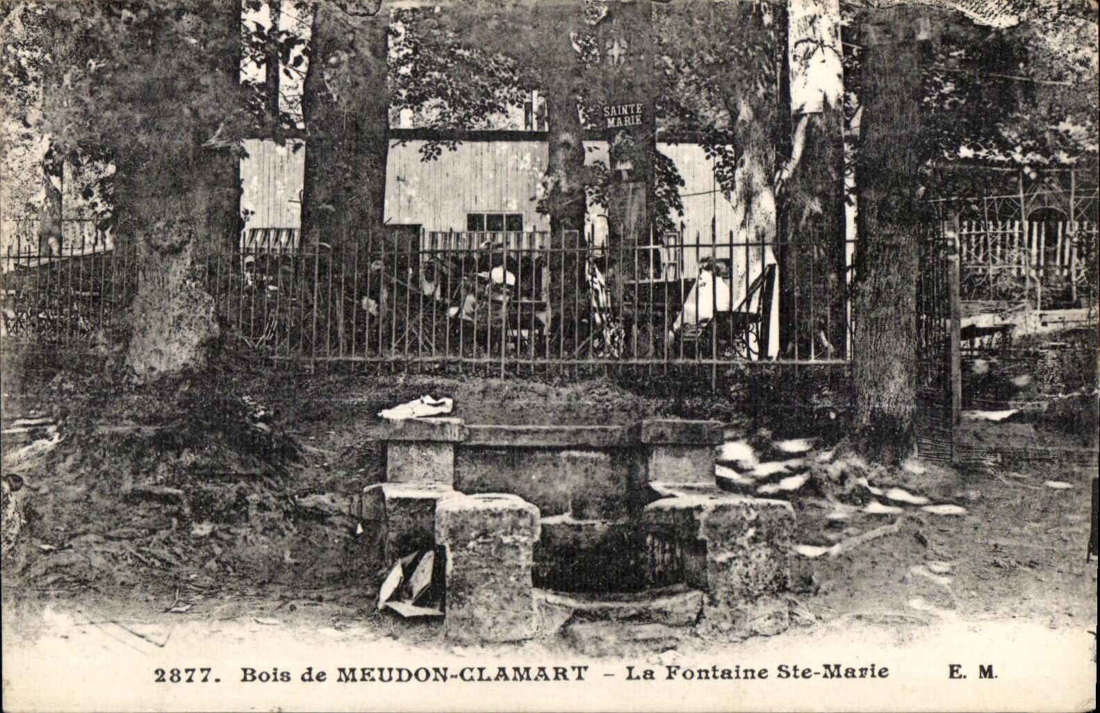 Madera de CPA de Meudon Clamarat la fuente Marie