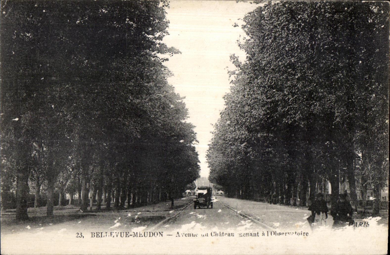 La avenida de CPA Meudon Bellevue del castillo de conduccion tiene observatorio