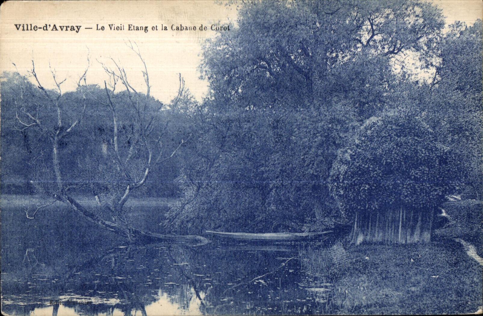 CPA Ville D Avray Le Vieil Etang et la Cabane de Corot