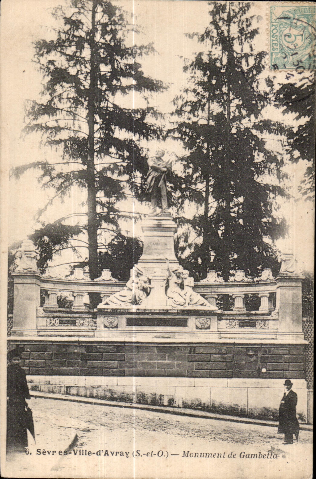 CPA separan el monumento de Avray de la ciudad de Gambetla