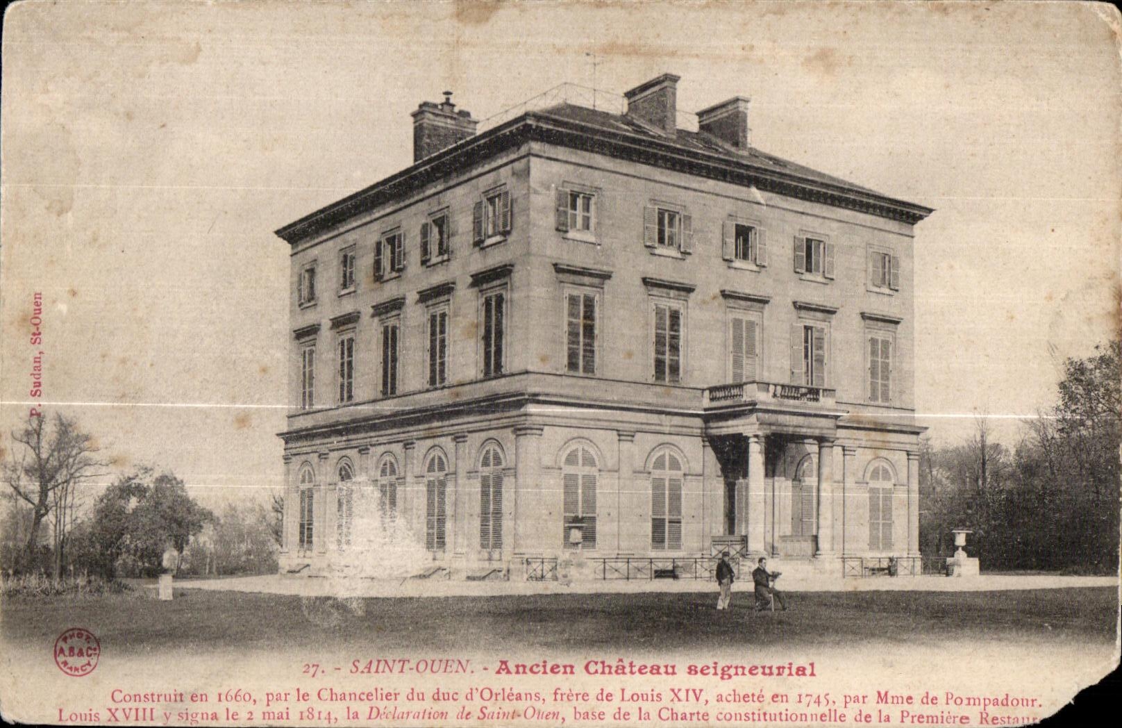 CPA Saint Ouen Ancien Chateau Seigneurial Construit par le Chancelier du