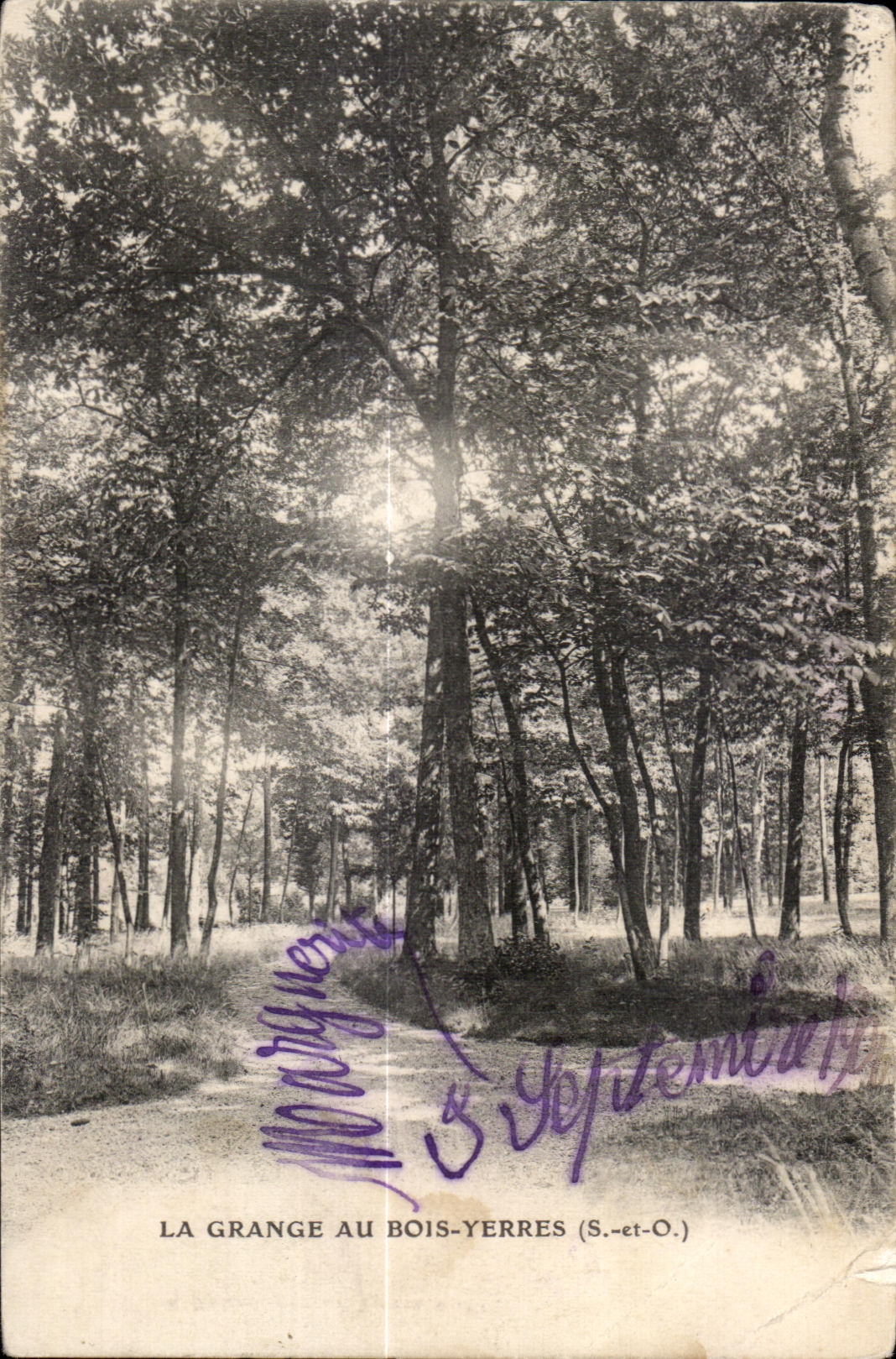 CPA the Barn With Wood Yerres (S and O)