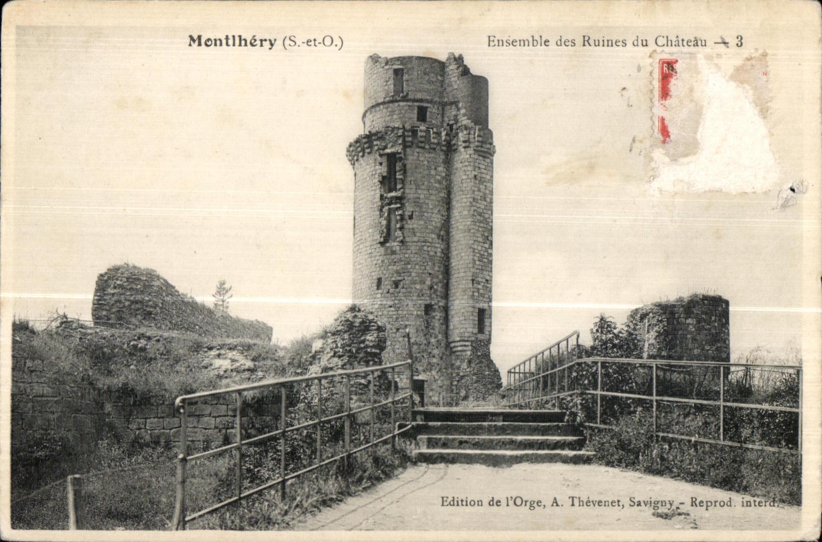 Montlhery - Ruines du Chateau - CPA 