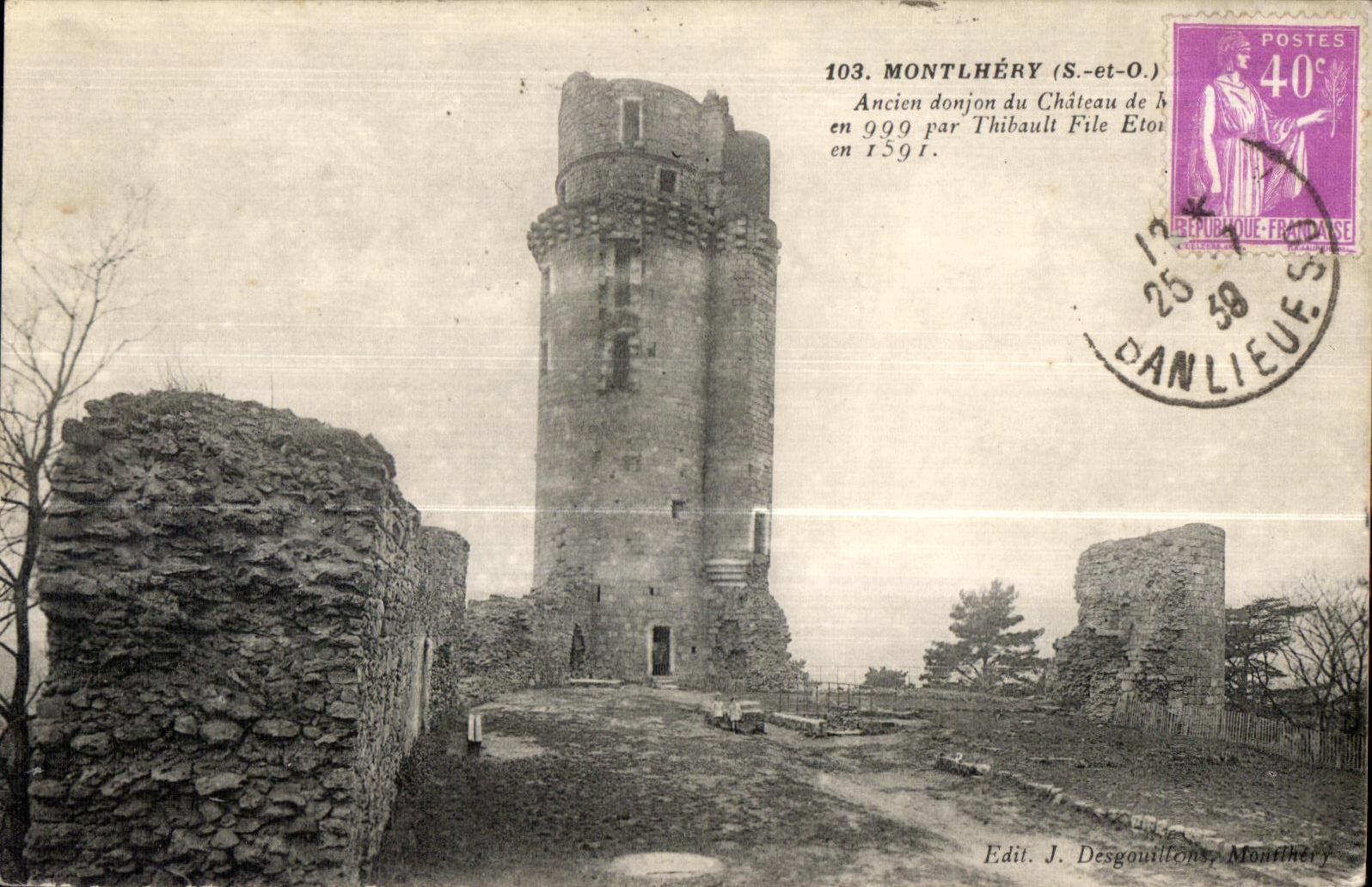 Montlhery - Ancien Donjon du Chateau - CPA 