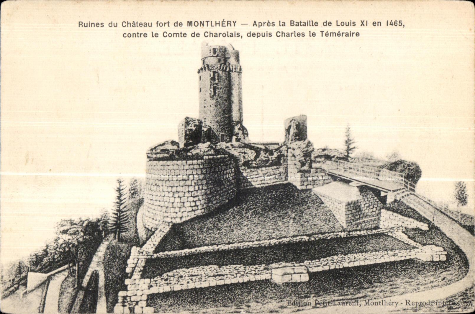 Montlhery - Ruines du Chateau Fort - CPA