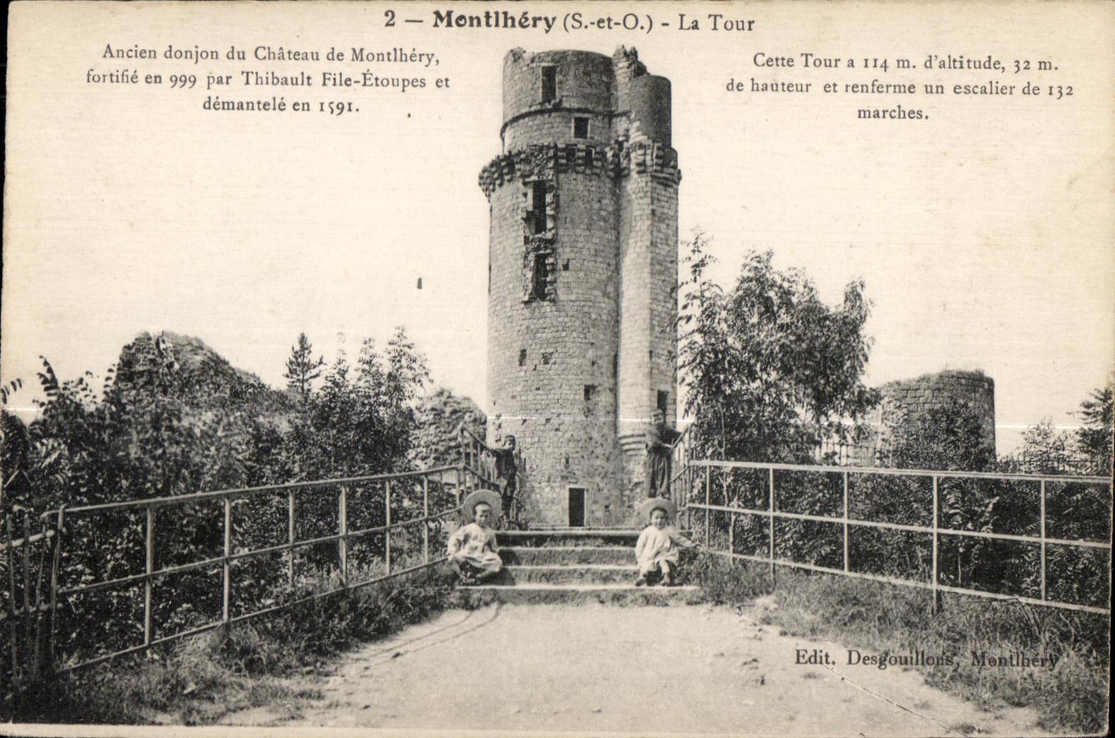 Montlhery - Le Chateau - La Tour Enfants - CPA