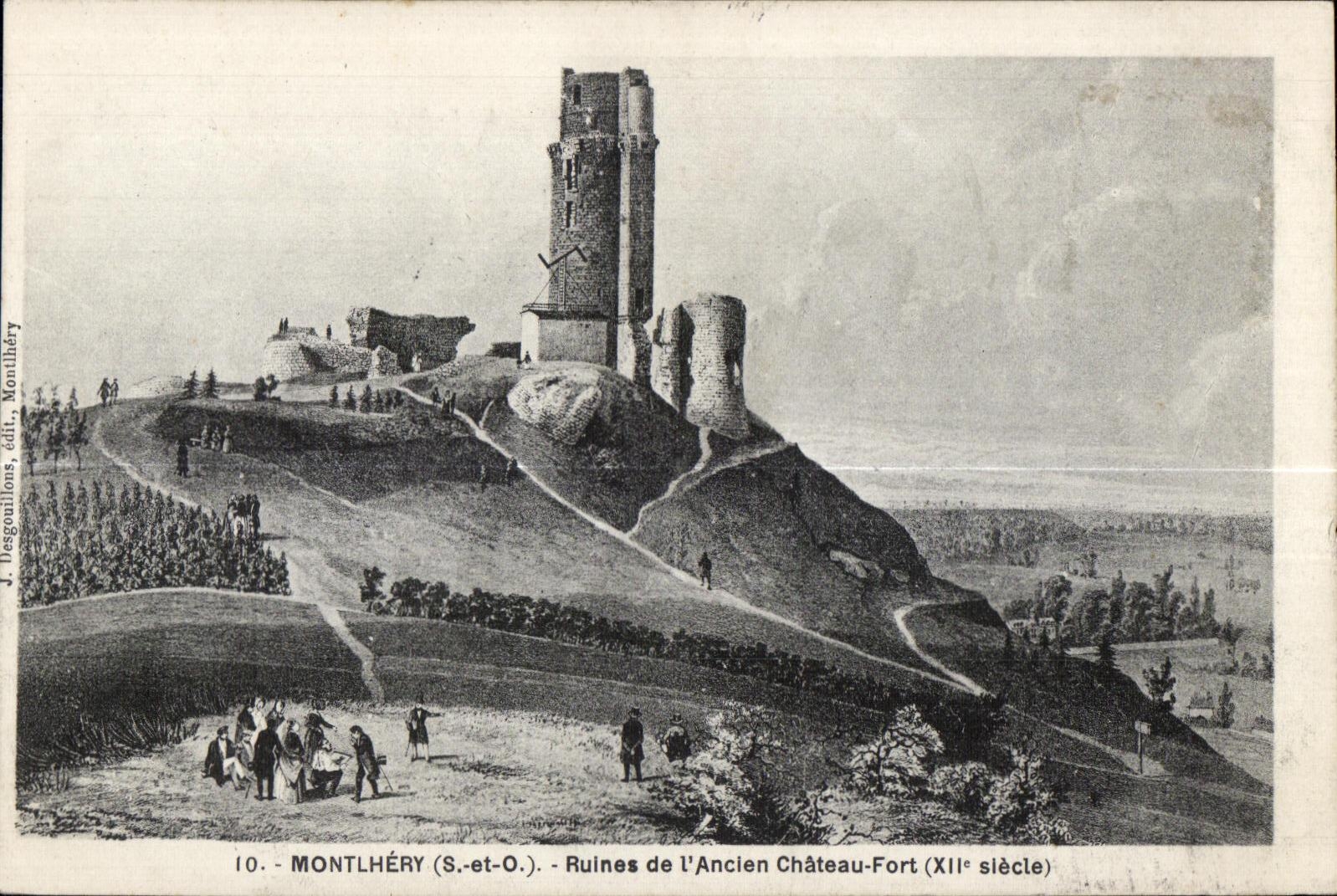 CPA Montlhery (S -et O ) Ruines de l Ancien Chateau-Fort (XII siecle)