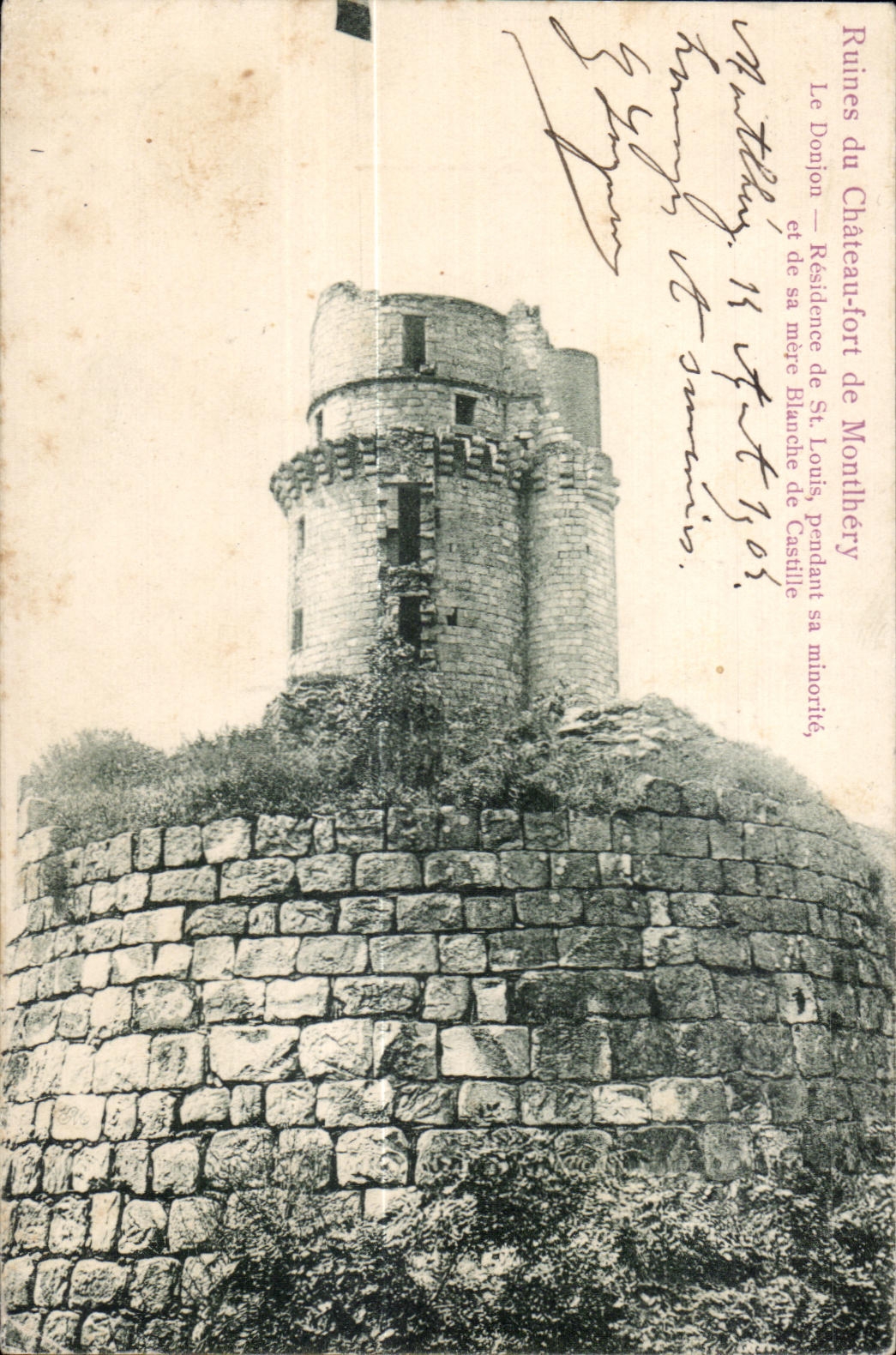 CPA Ruines du Chateau Fort de Montlhery