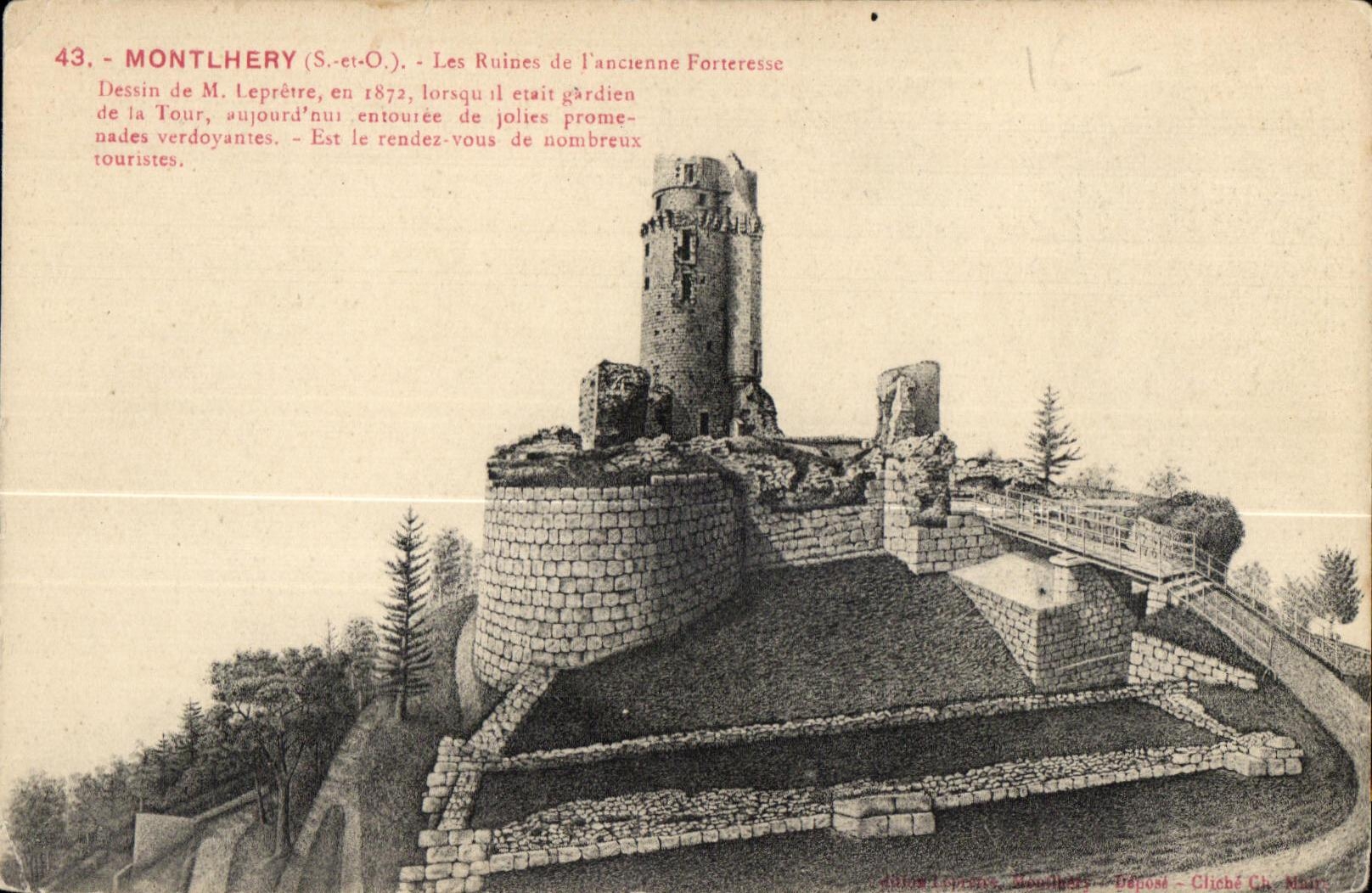 CPA Montlhery (S -et-O ) Le Ruines de l Ancienne Forterene