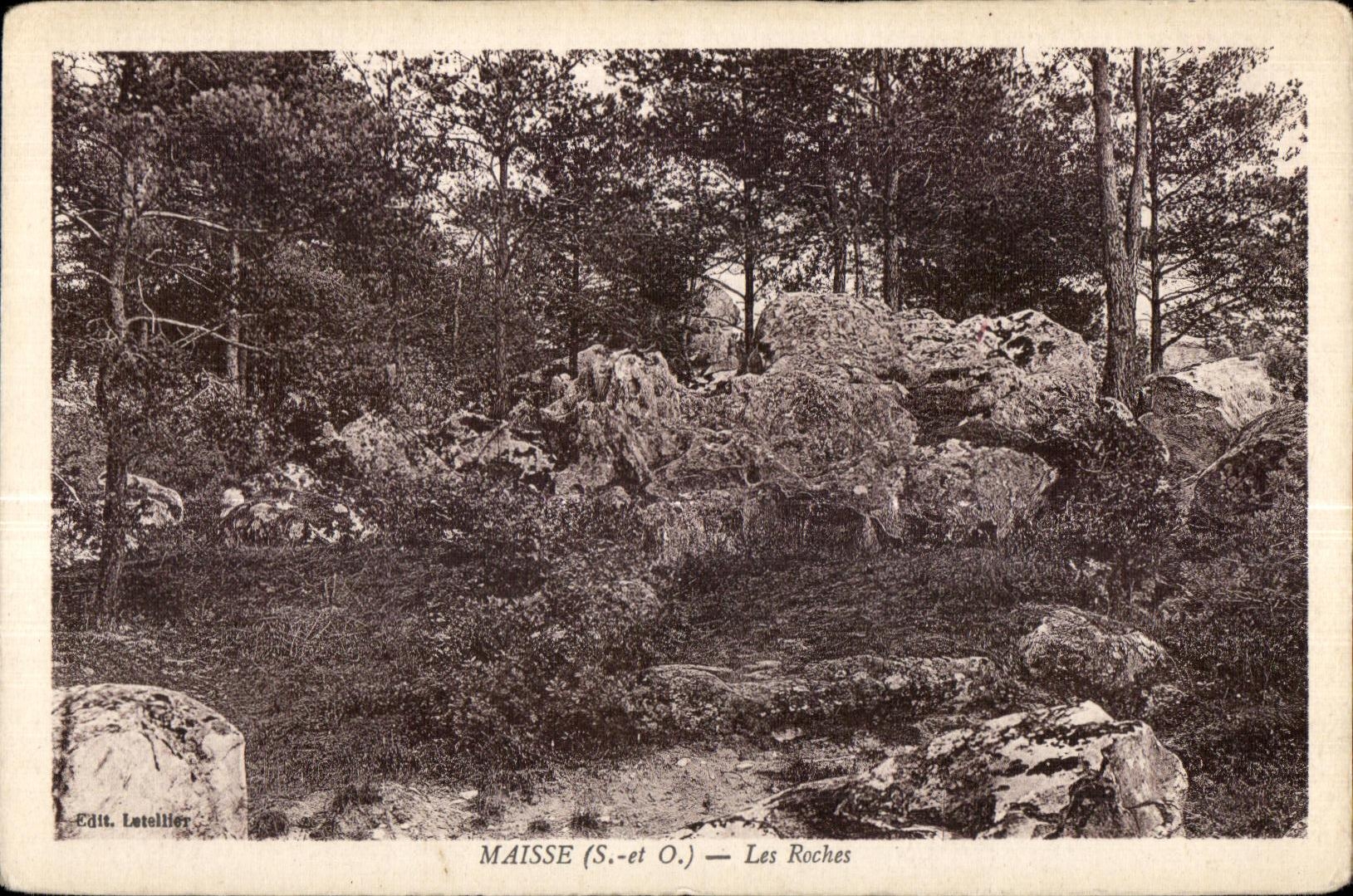 CPA Maisse (S -et-O ) Les Roches