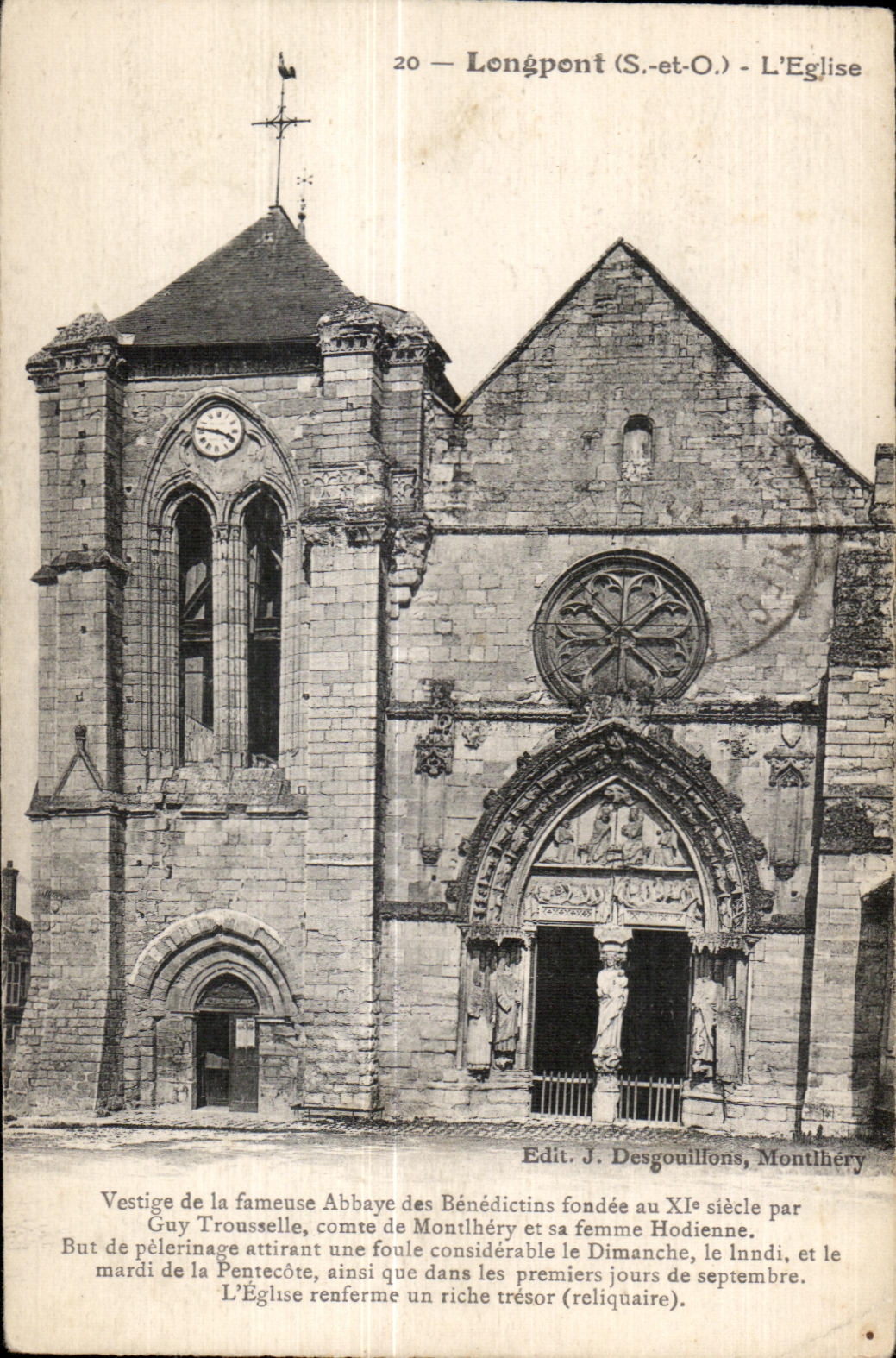 CPA Longpont - L Eglise