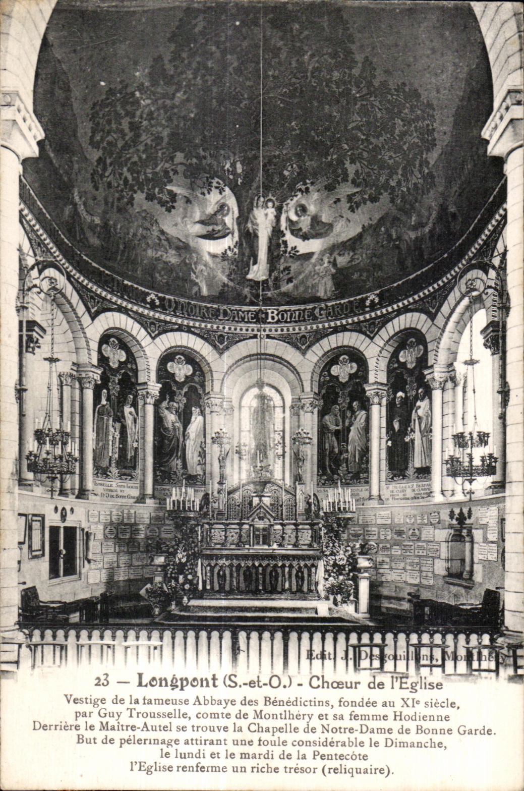 Longpont - Choeur de l Eglise - CPA