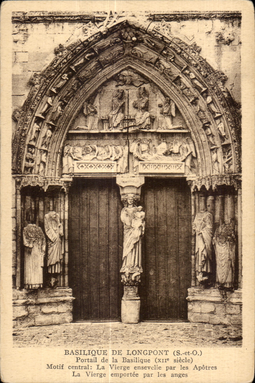 Longpont - Portail de la Basilique - CPA 