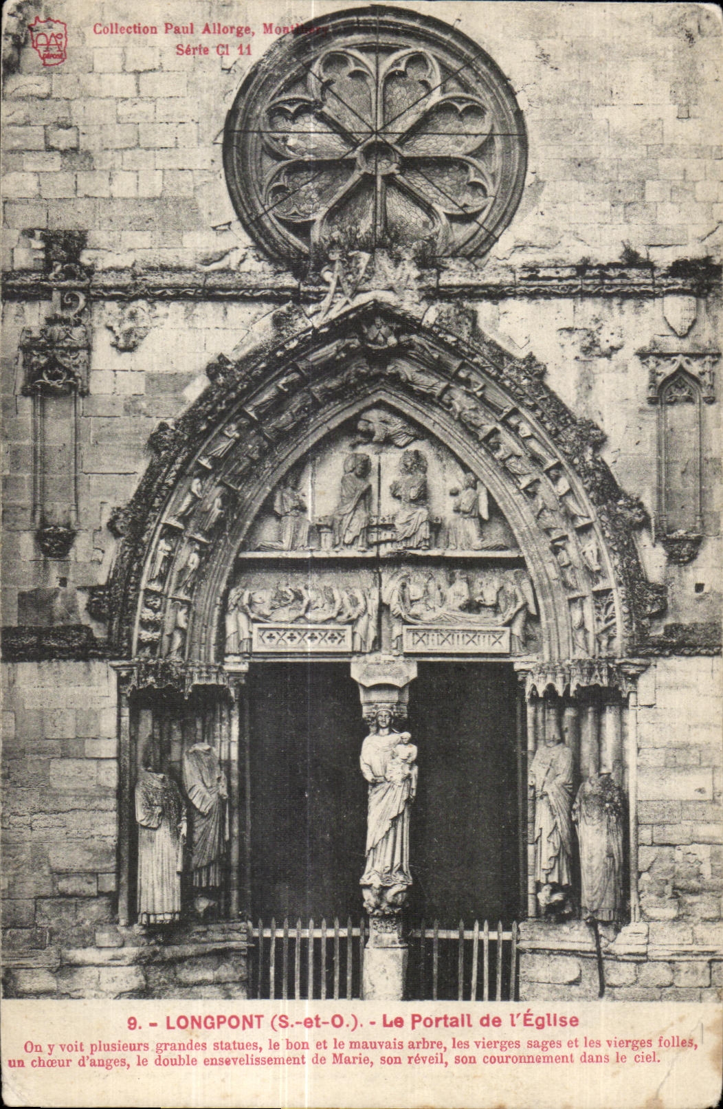 Longpont - La Basilique - Le Portail - CPA 