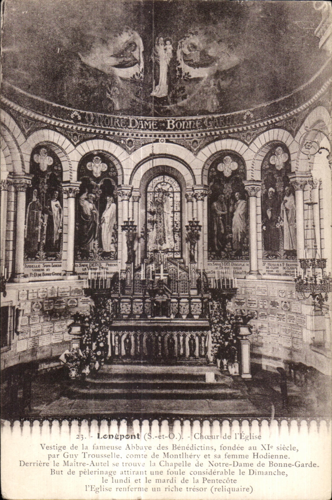 Longpont - La Basilique - Chapelle de la Vierge - CPA 