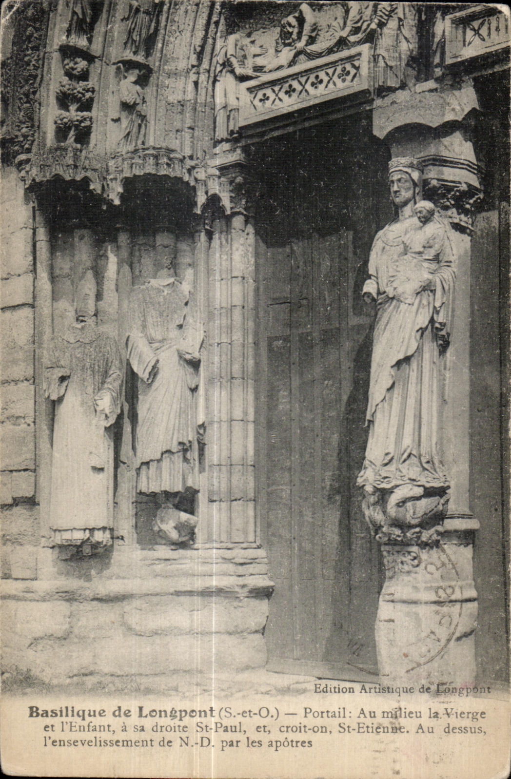 Longpont - the Basilica - Gate - CPA