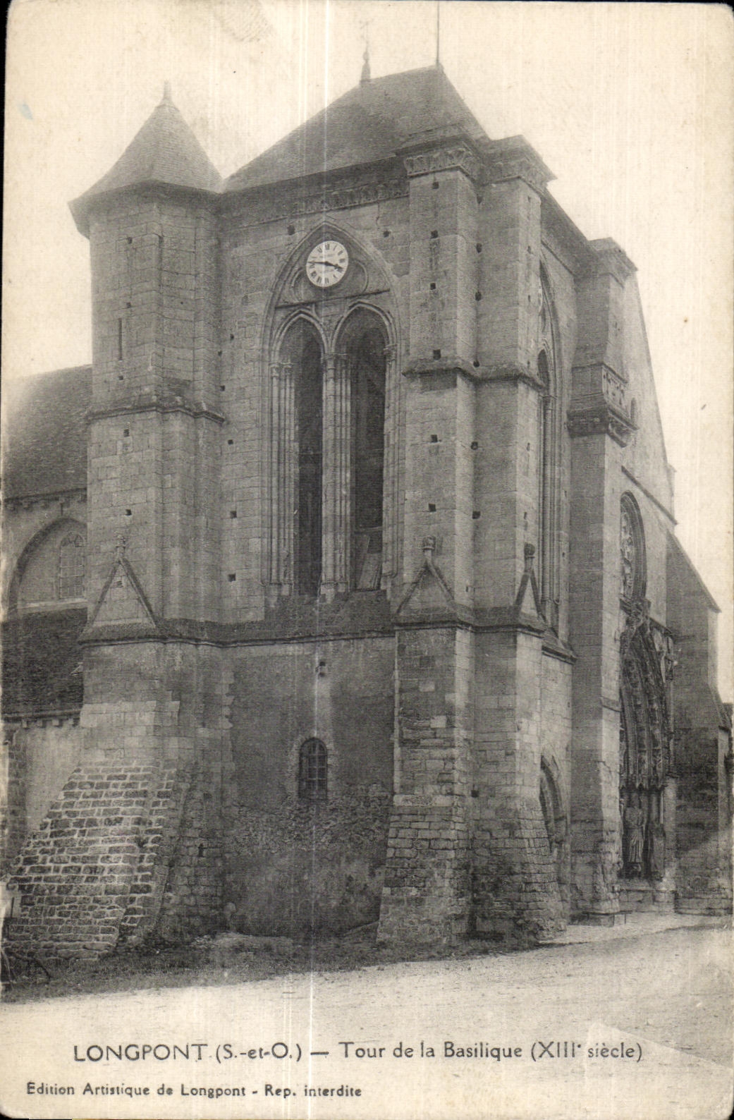 Longpont - Tour de la Basilique - CPA