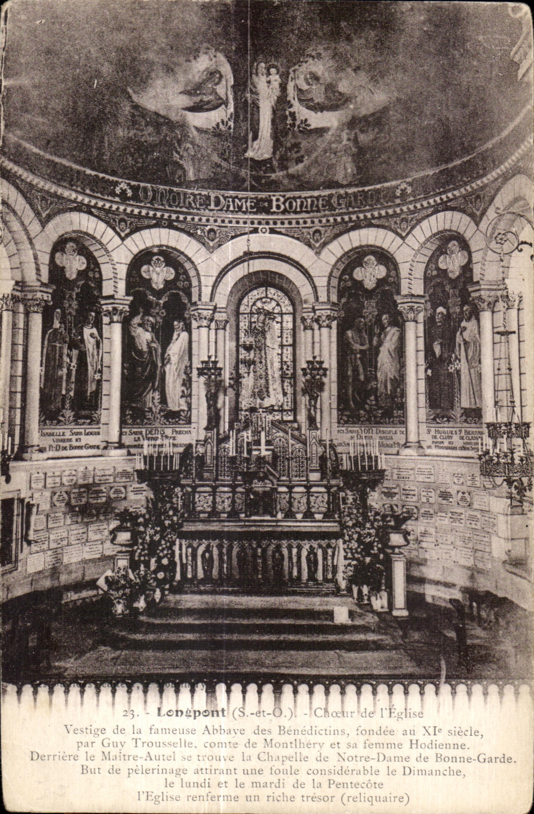 Longpont - La Basilique - Choeur de l Eglise - CPA 