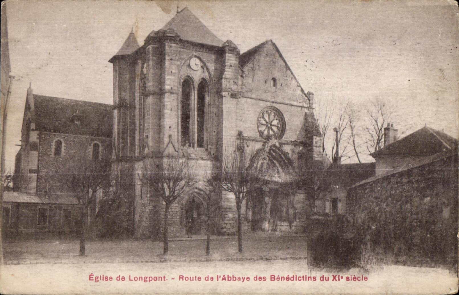 Longpont - Route de l Abbaye - CPA 