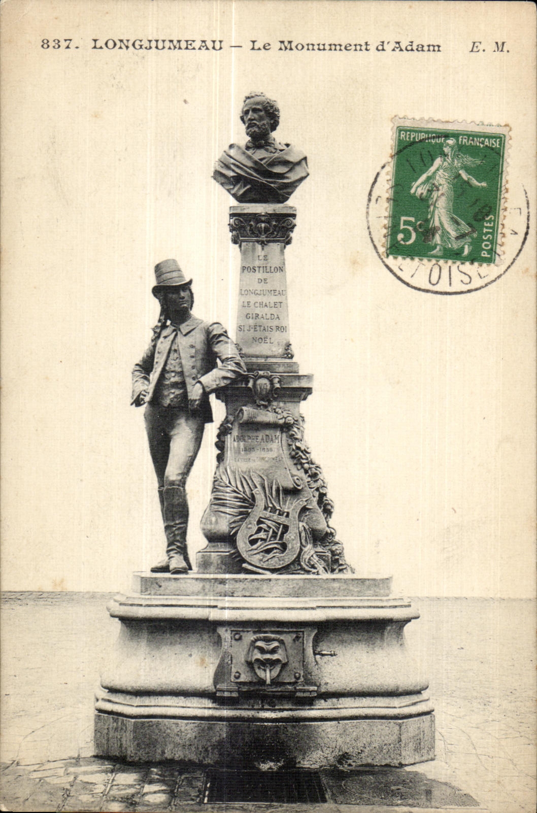Longjumeau - Monument d Adolphe Adam - CPA