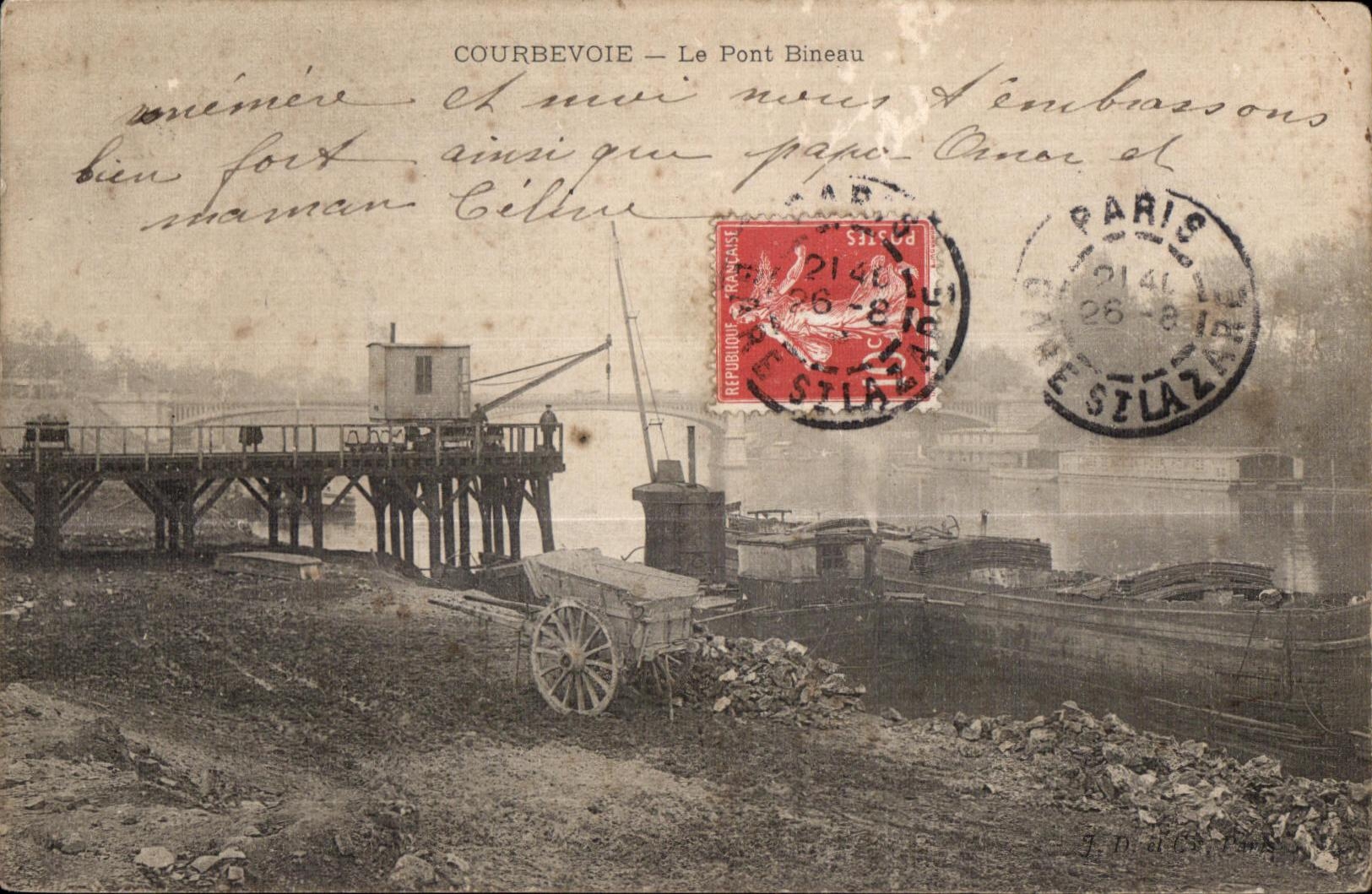 Courbevoie - Le Pont Bineau - CPA