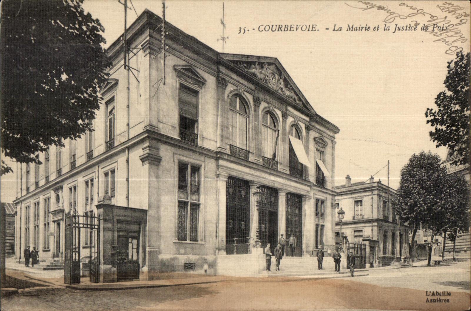 Courbevoie - La Mairie et la Justice de Paix - CPA