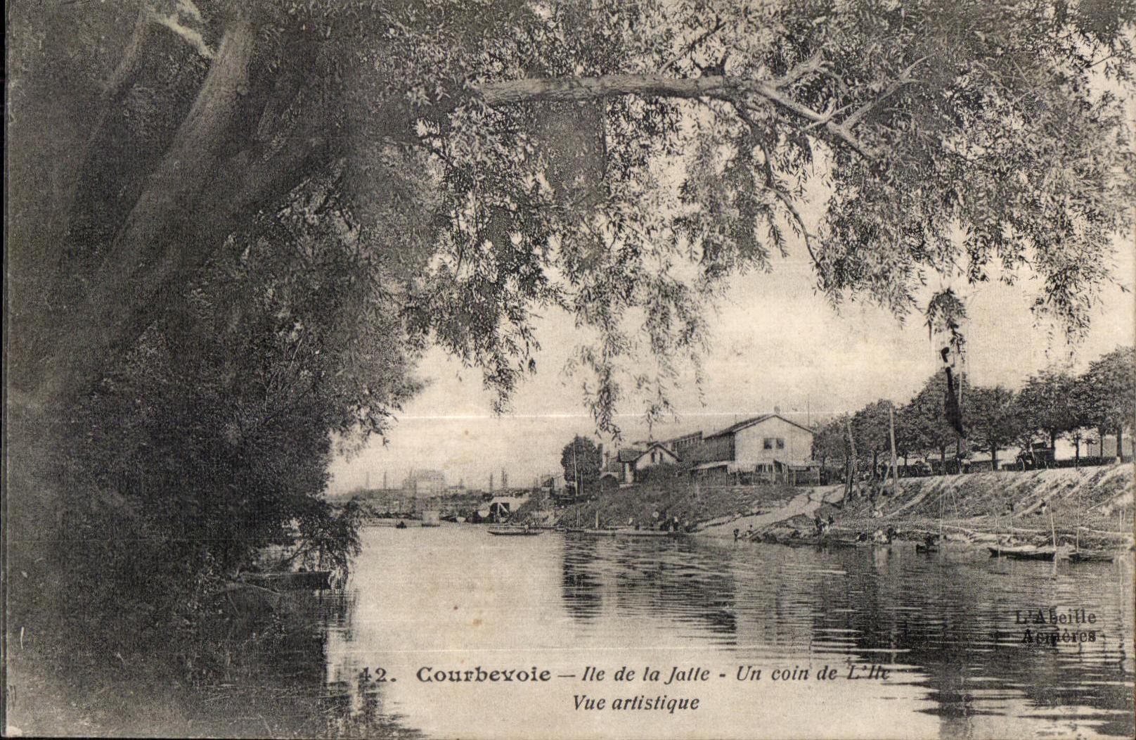 Courbevoie - Ile de la Jalle - Un Coin de l Ile - CPA
