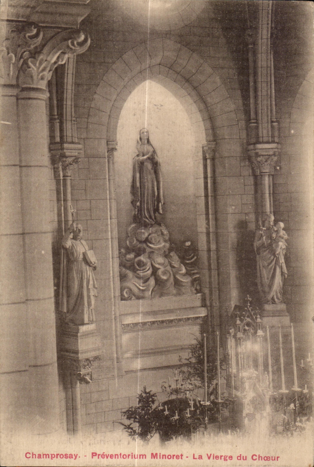 CPA Champrosay Preventorium Minoret La Vierge du Choeur