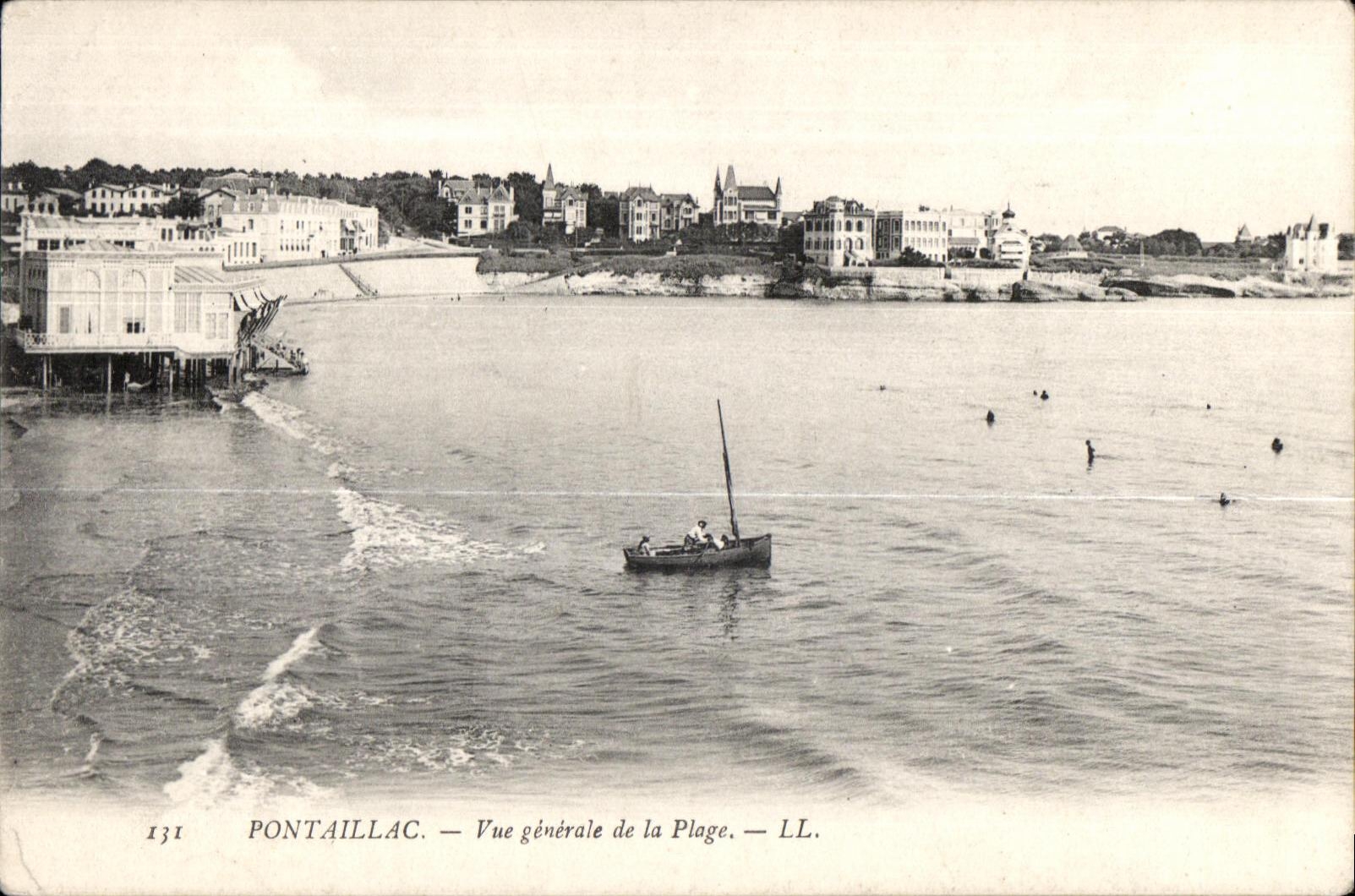 Pontaillac - Vue Generale de la Plage - CPA