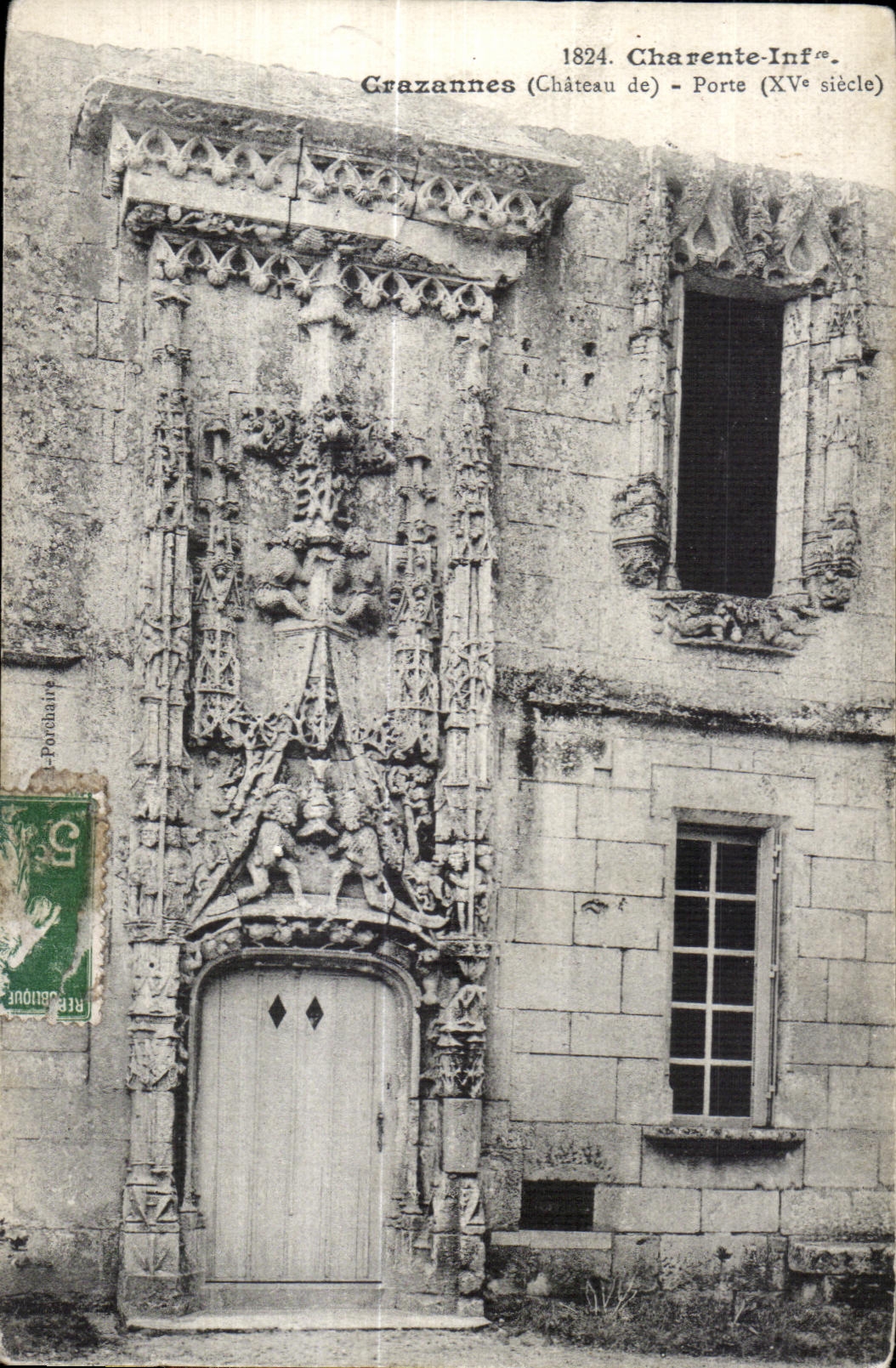 CPA Grazannes Porte Chateau