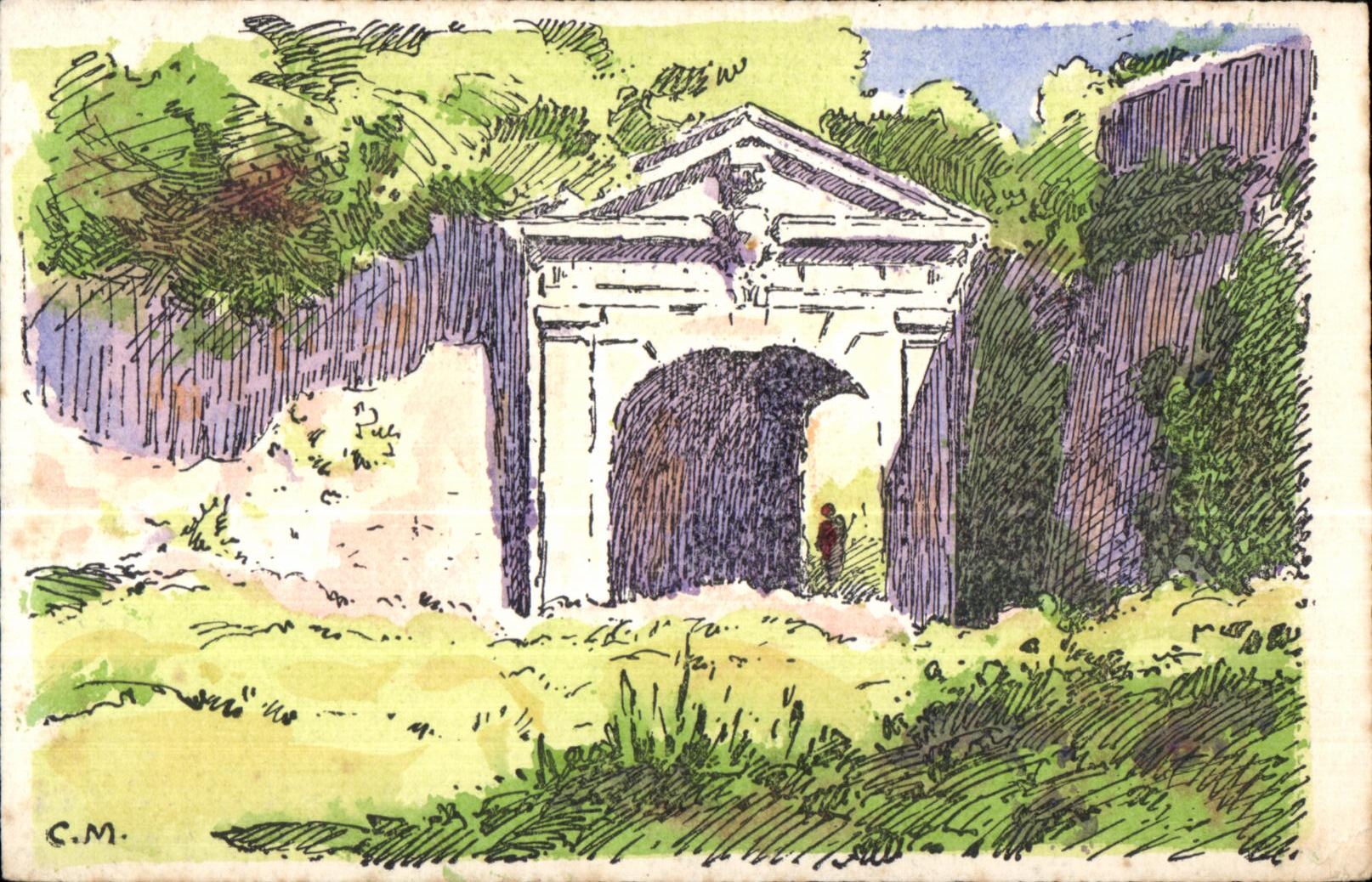 CPA Brouage L Aigues Mortes de la Saintonge La Porte Royale