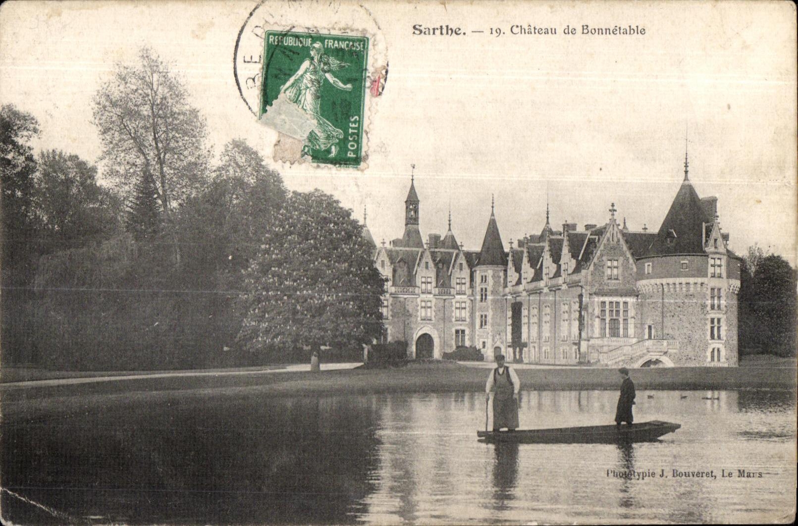 Bonnetable - Le Chateau - CPA 