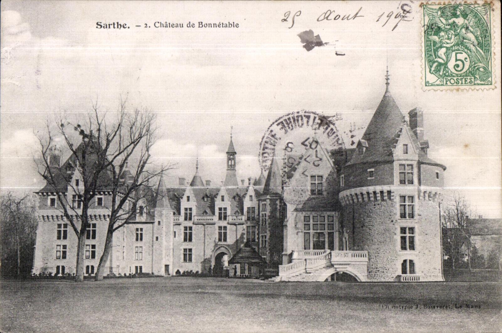 Bonnetable - Le Chateau - CPA 