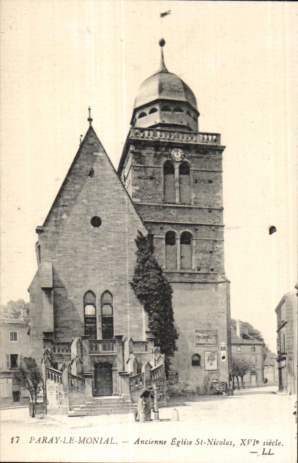 CPA Paray Le Monial Ancienne Eglise St Nicolas