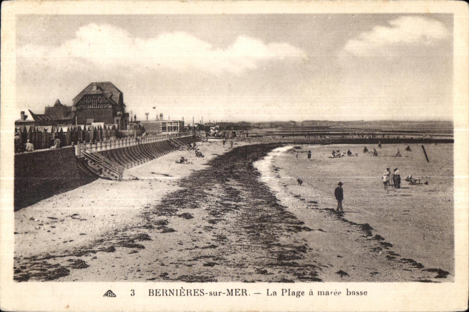 CPA Bernieres sur Mer La Plage a maree basse