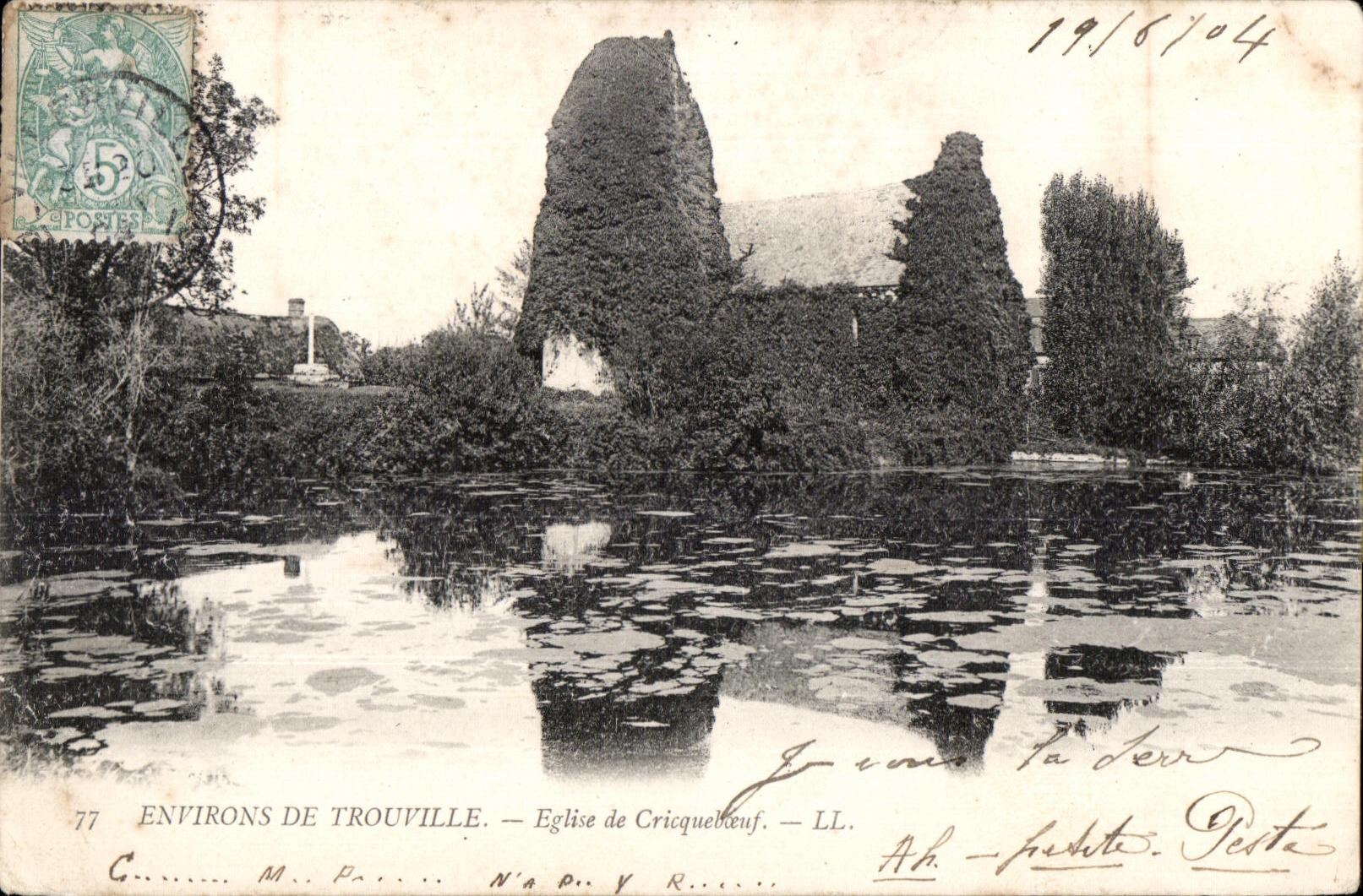 CPA Environs De Trouville Eglise de Cricquebeaf