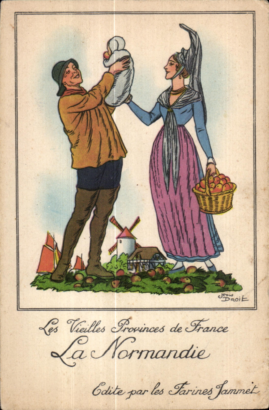 CPA Les Vieilles Provinces de France La Normandie Folklore Costume