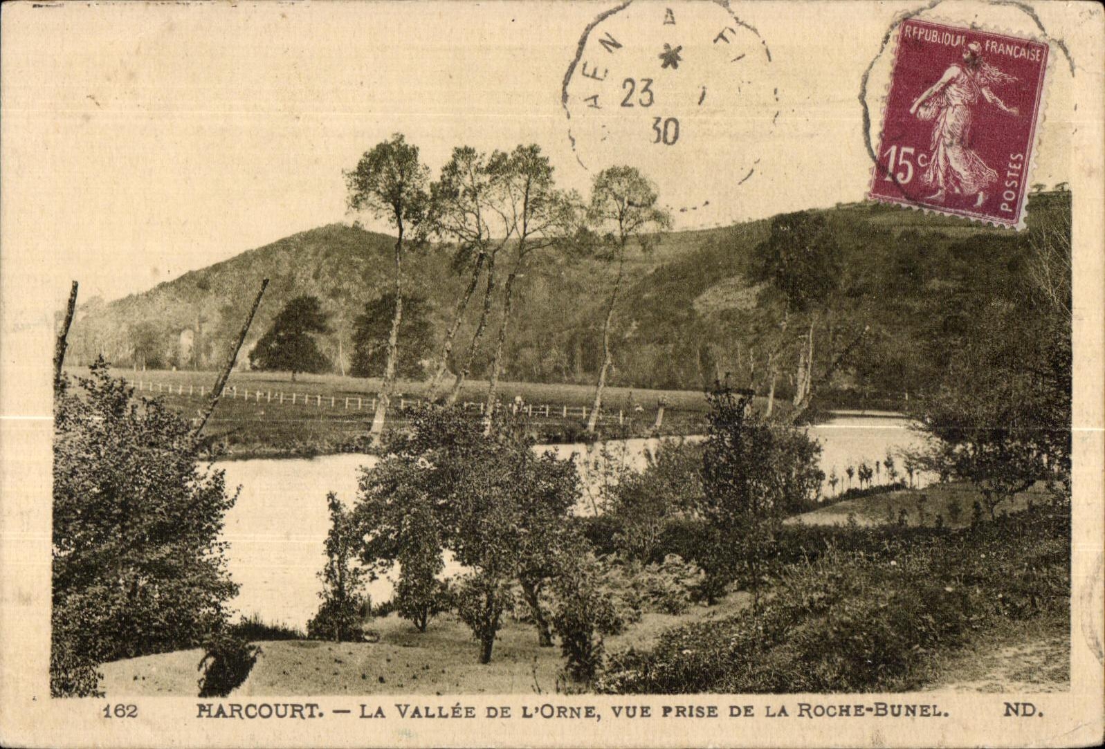 CPA Harcourt La Vallee De L orne Vue Prise De La Roche Bunel